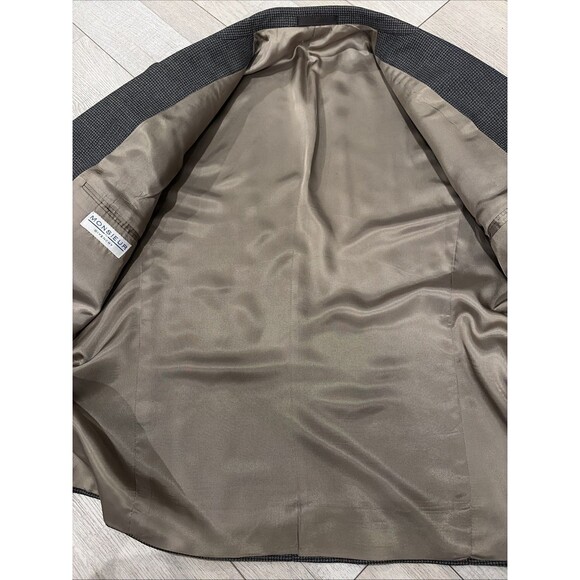 Vintage Monsieur By Givenchy Blazer Men's 46 Reg Wool Tweed Sport Coat USA Brown - Picture 8 of 12